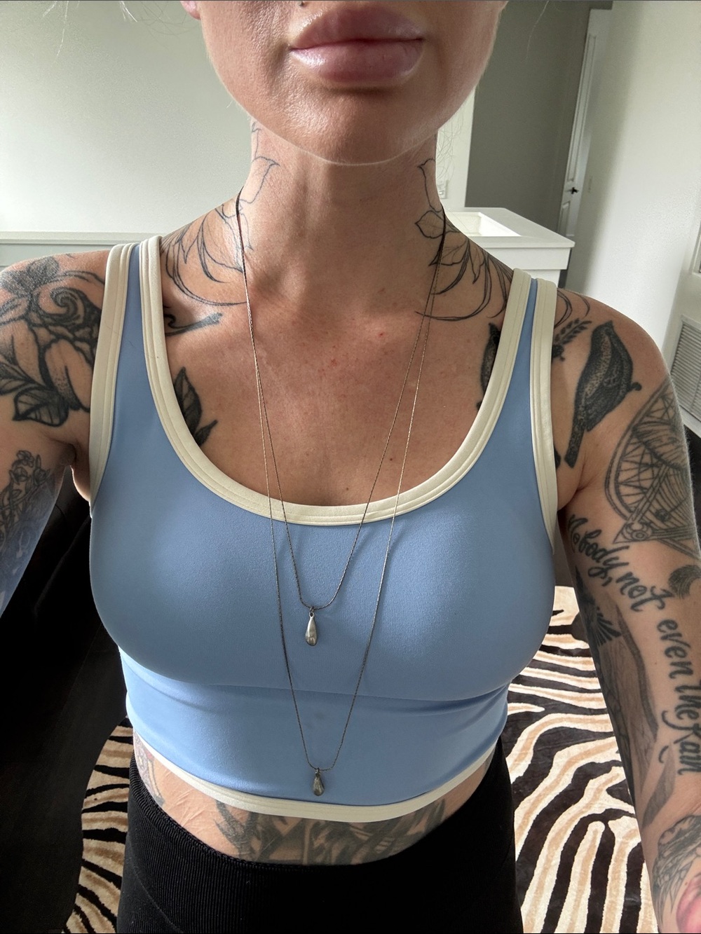 Long tear drop necklace